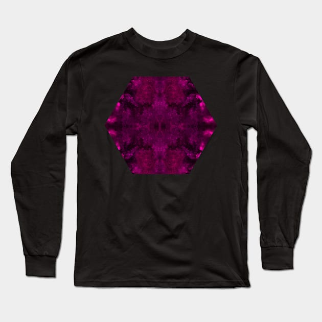 Pink/Black Ink Blot Long Sleeve T-Shirt by Designs_by_KC